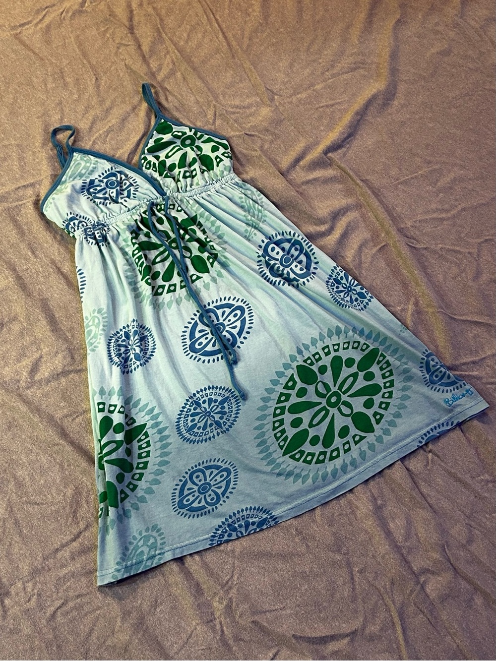 Billabong Y2K Mandala Boho Geometric Sun Dress Size M - Picture 10 of 14